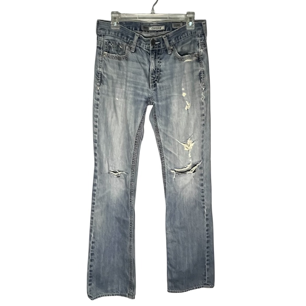 Buckle BKE Men's Carter Denim Jeans Distressed 31XL 31x34